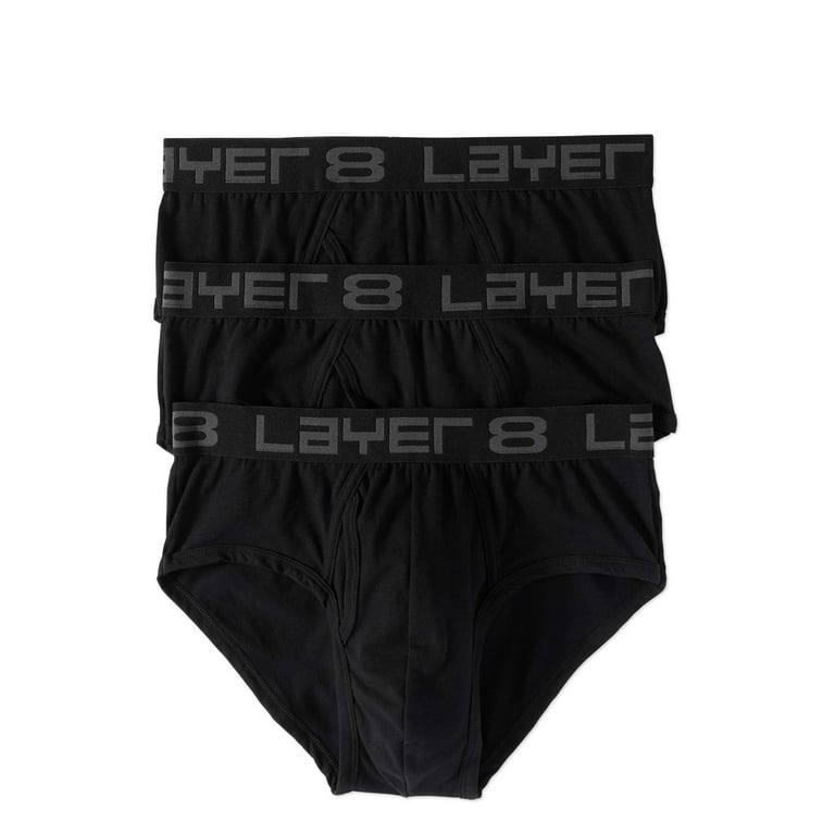 Layer 8 Mens 3 Pack Everyday Briefs 