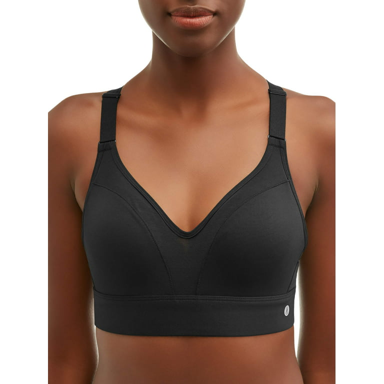 Layer 8 Women's Active High Impact Molded Sports Bra with Mesh 