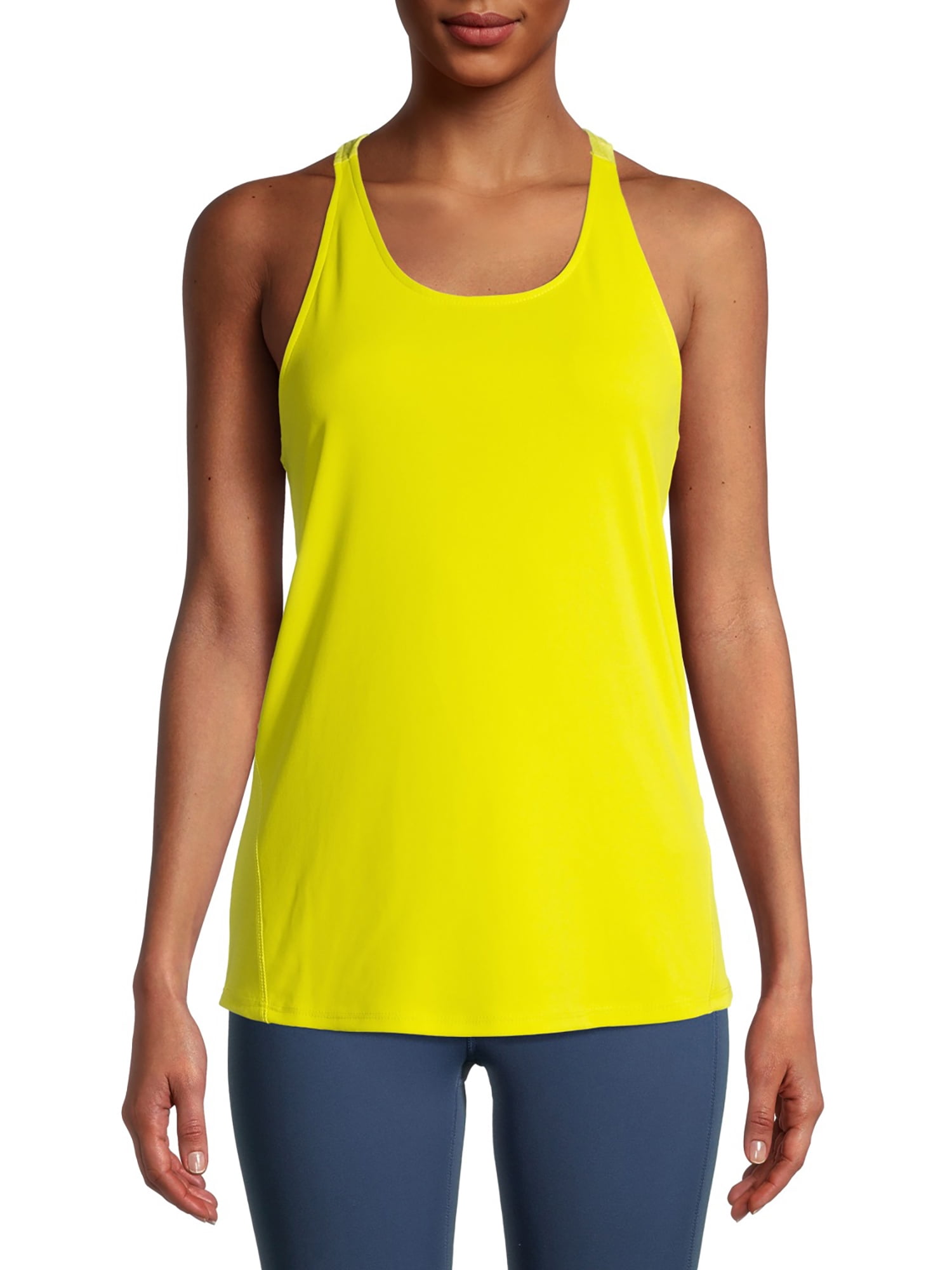 neon yellow workout top