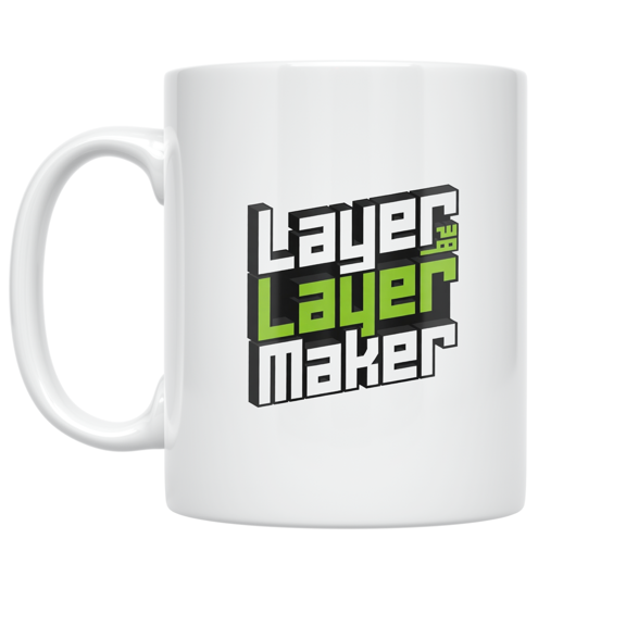 Layer By Layer Maker - 3D Printing Hobbyist - 11 oz Ceramic Coffee Mug