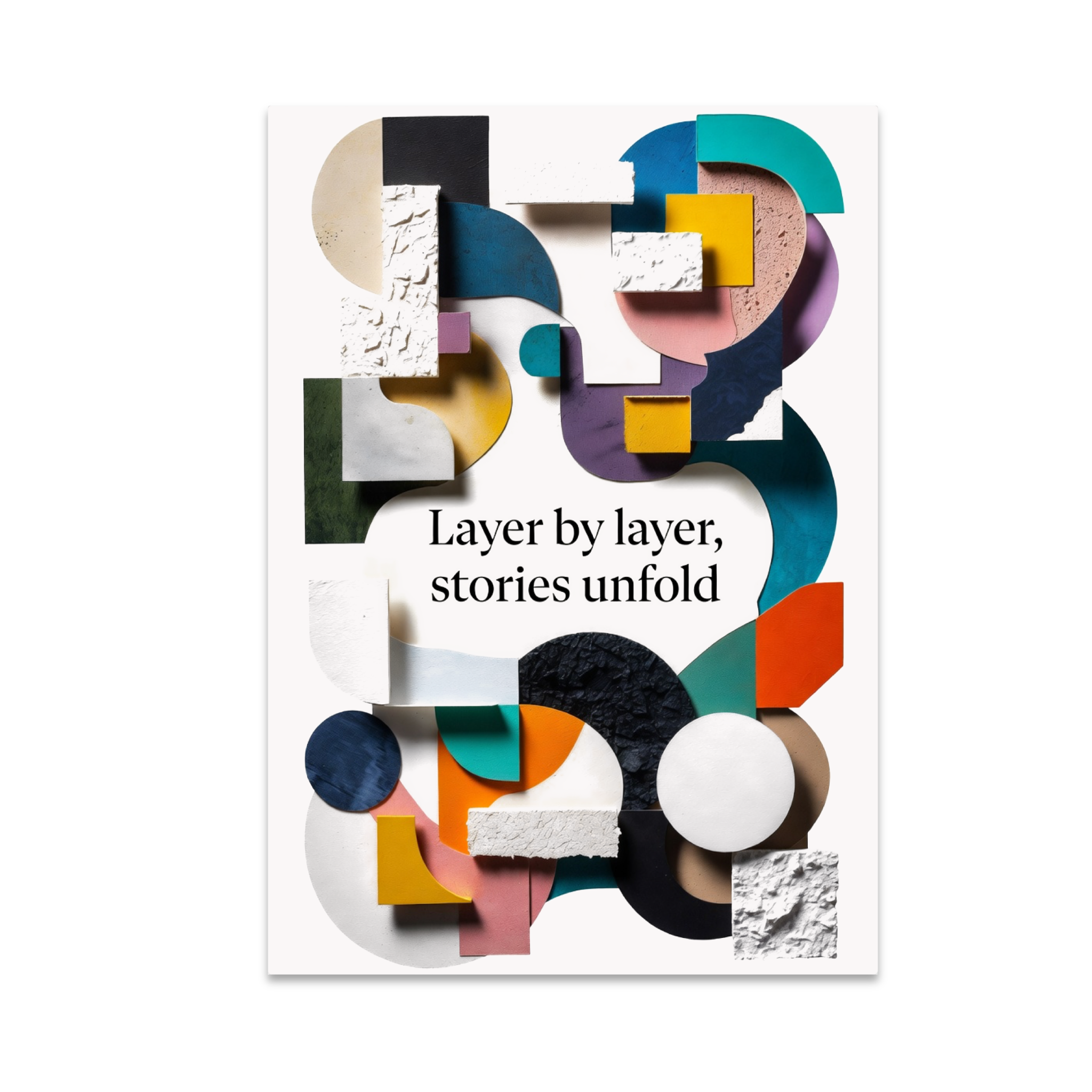 Layers Graphics Poster Layer by Layer, Stories Unfold - Creative Career Enthusiast - 13x19 ...