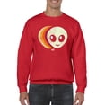 thumbnail image 1 of Layered Alien Emoji Vibes - Retro Galactic Graphic Men's Sweatshirt, 1 of 4