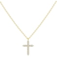 thumbnail image 1 of Layered Cross Necklace for Women, 14K Gold Plated/Sterling Silver Plated Choker Necklaces for Women Stack Simple Cross Pendant Necklaces Jewelry for Women Girls Trendy, 1 of 5