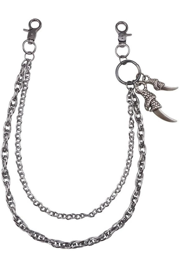 Layered Eagle Claw Pants Chain - Wallet Chains Punk Hip-Hop Jeans Chain, Gothic Belt Waist Emo Accessory for Men & Women
