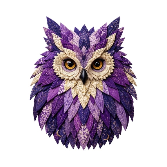 Layered Fabric Owl Wall Art DIY Kit, Handmade Owl Decor for Creative Adults, 3D Animal Textile Craft Kit with Pre-Cut Pattern Pieces, Quilted Patchwork Hanging Decor Set for Nature Lovers