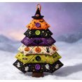 thumbnail image 1 of Layered Fabric Tree Ornament DIY Sewing Kit,DIY Quilted Christmas Tree Kit, Seasonal Patchwork Style, Handmade Craft With Buttons, Holiday Home Tabletop Decor, 1 of 6