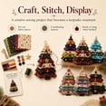 thumbnail image 1 of Layered Fabric Tree Ornament DIY Sewing Kit, DIY Quilted Christmas Tree Kit, 1 of 7