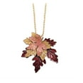 thumbnail image 1 of Layered Fall Leaves Pendant Necklace, 1 of 1