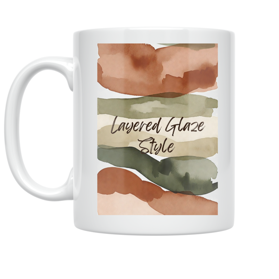 Layered Glaze Style - Nature Lover - 11 oz Ceramic Coffee Mug