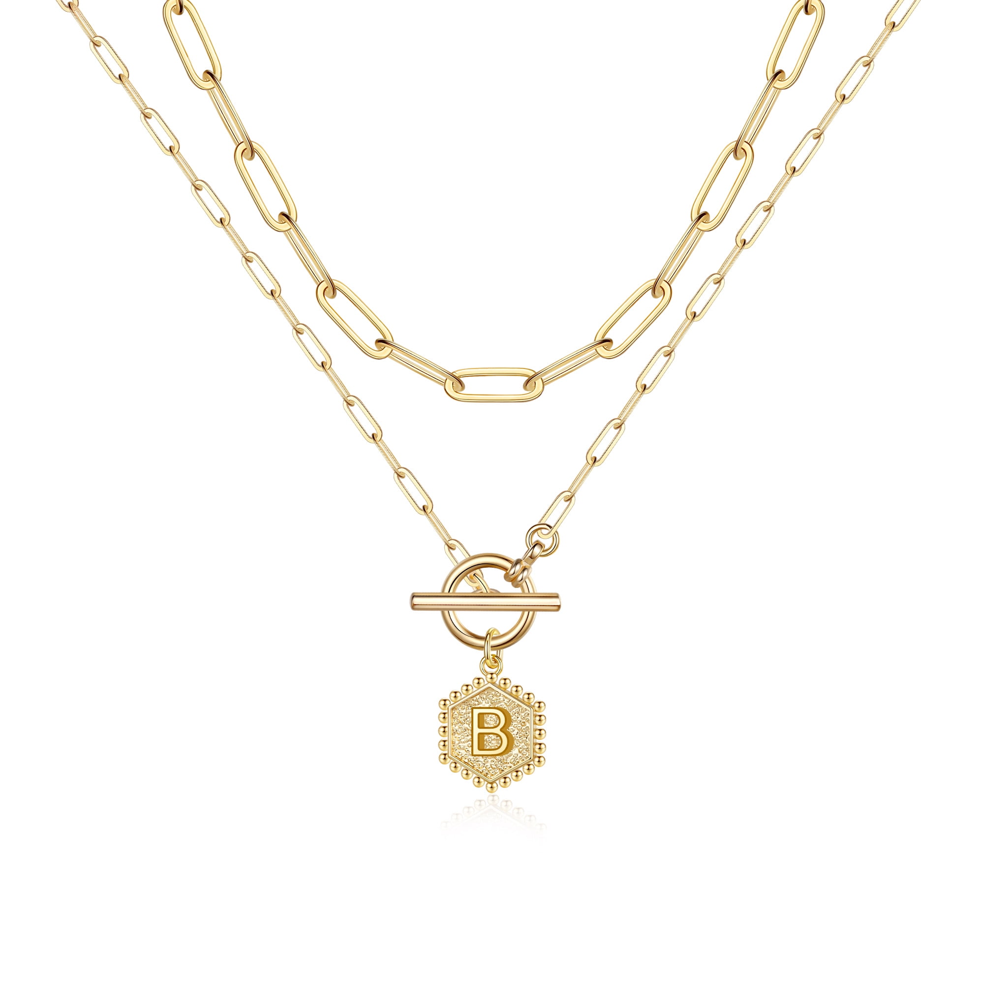14K Gold Plated Braided Circle Pendant Necklace For Women - Dainty Knot Design, Adjustable Chain With Extender