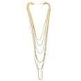 thumbnail image 1 of Layered, Gold-Tone Fashion Necklace TMN905, 1 of 3