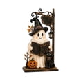 thumbnail image 1 of Layered Halloween Haunted House & Character Figurine Collection, Lighted Halloween Village Scene Decoration with Ghost Pumpkin Witch LED Lights, Tabletop Home Decor for Mantel Shelf Party Display, 1 of 6