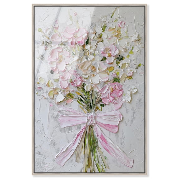 Layered Lily Framed High-Gloss Acrylic Glass Wall Art Nature Wall Decor by Art Remedy, Silver Frame, 10 x 15