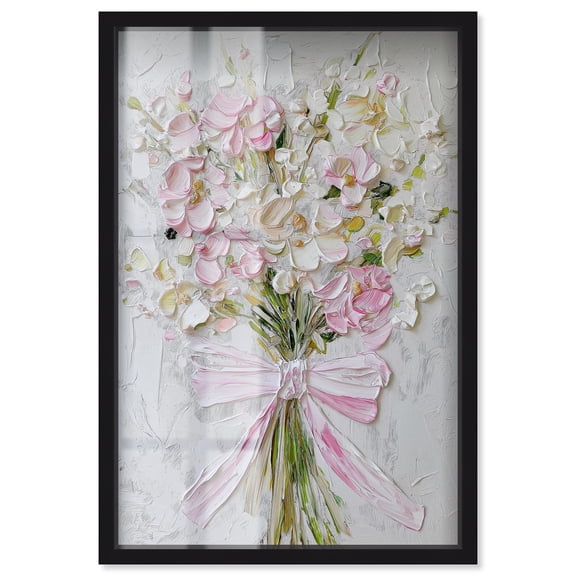Layered Lily Shadowbox Print Nature Wall Decor by Art Remedy, Black Frame, 10 x 15
