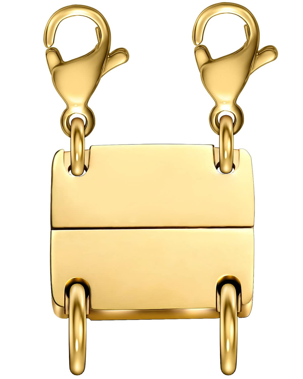 Layered Necklace Clasp 18K Gold and Silver Necklace Separator for