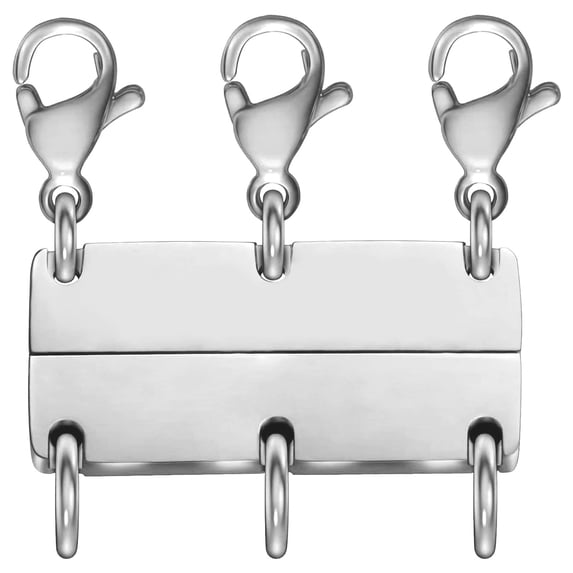Layered Necklace Clasp 18K Gold and Silver Necklace Separator for Layering, Multiple Necklace Clasps and Closures for Women