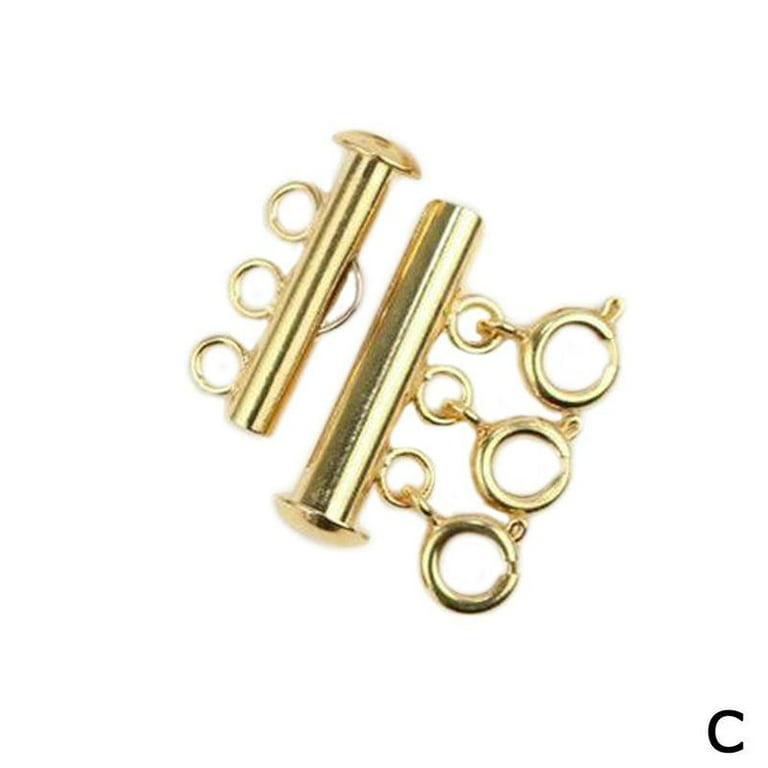 Layered Necklace Multi Strand Necklace Detangler Clasp Layering Necklace V1u0, Women's, Size: Medium, Gold