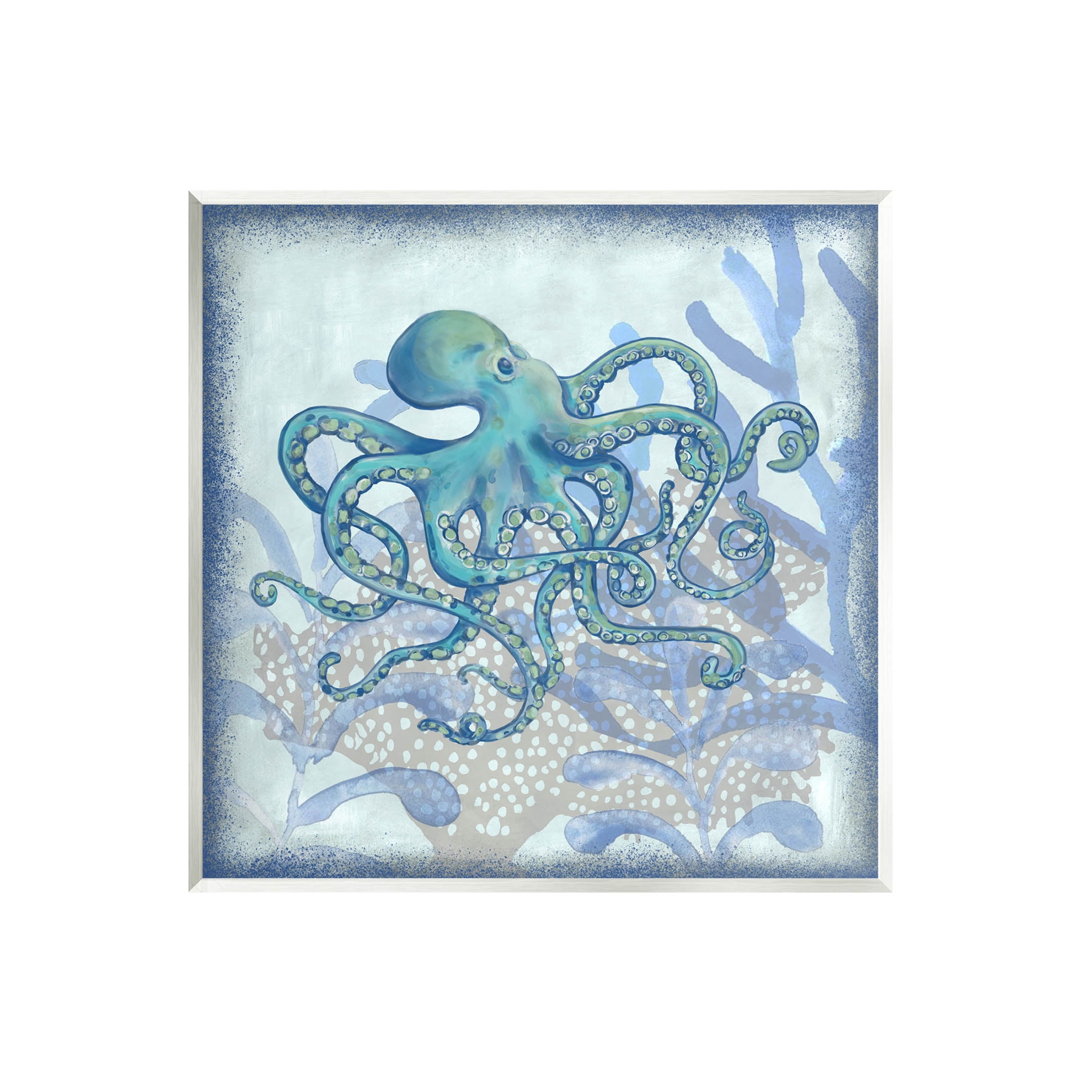 Layered Octopus Coral Botanicals Animals & Insects Graphic Art Unframed Art Print Wall Art