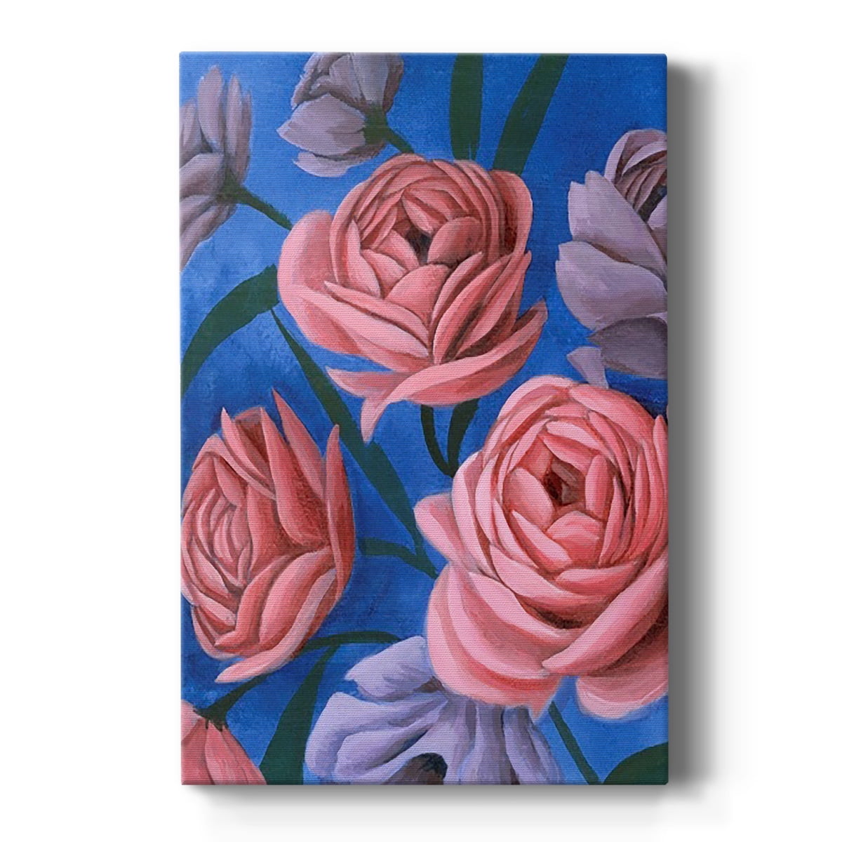 Layered Petals I Premium Gallery Wrapped Canvas - Ready to Hang