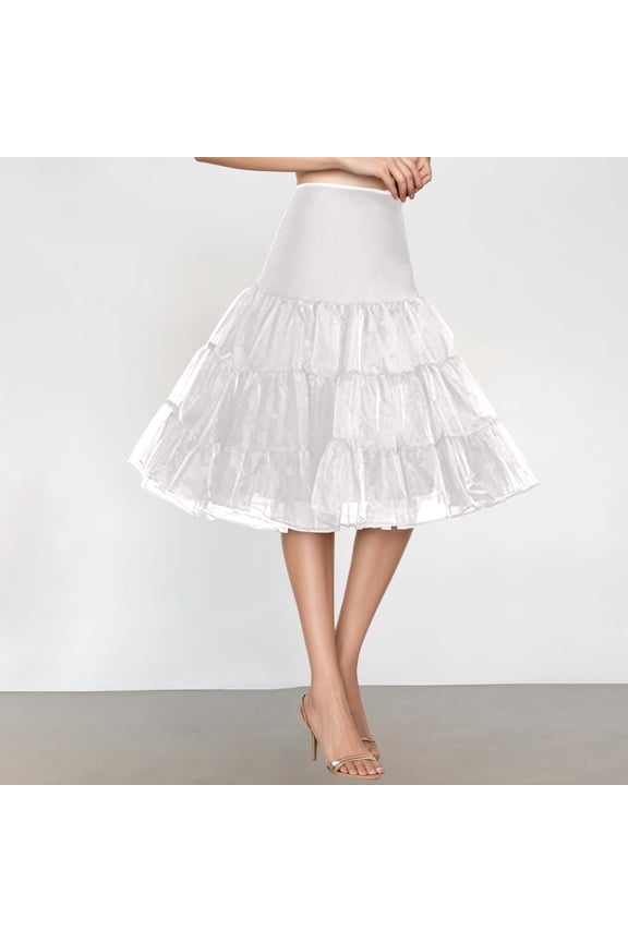 Layered Petticoat Underskirt Four Tier Soft For Poofy Skirt Support And Volume Enhancement
