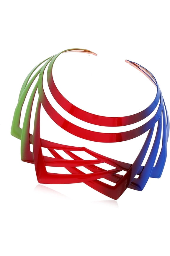 Layered Pro Neck Chain Luxurious Necklace State-of-the-art Edgy Collar Jewelry Polished Choker Shoulder Chain Metallic Choker[r708]