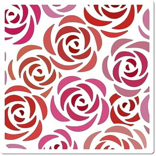 GSS Designs Corner Flower Rose Stencil - Reusable Stencils for Painting on Wood