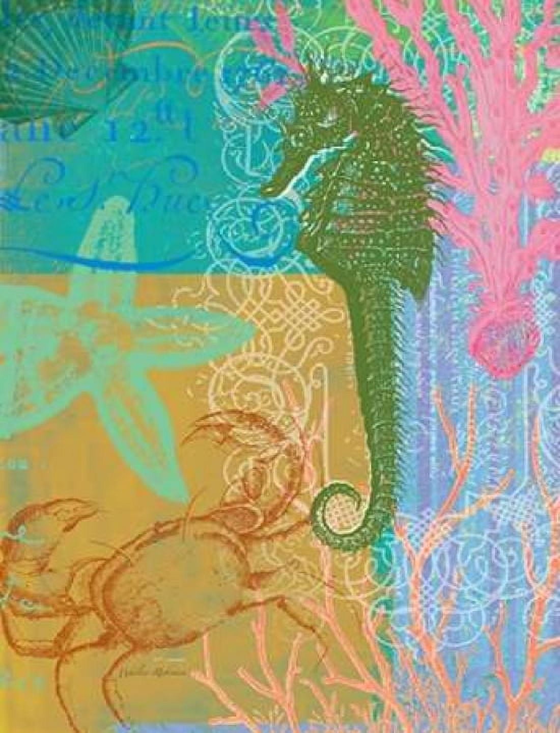 Layered Seahorse Canvas Art - Walter Robertson (22 x 28)