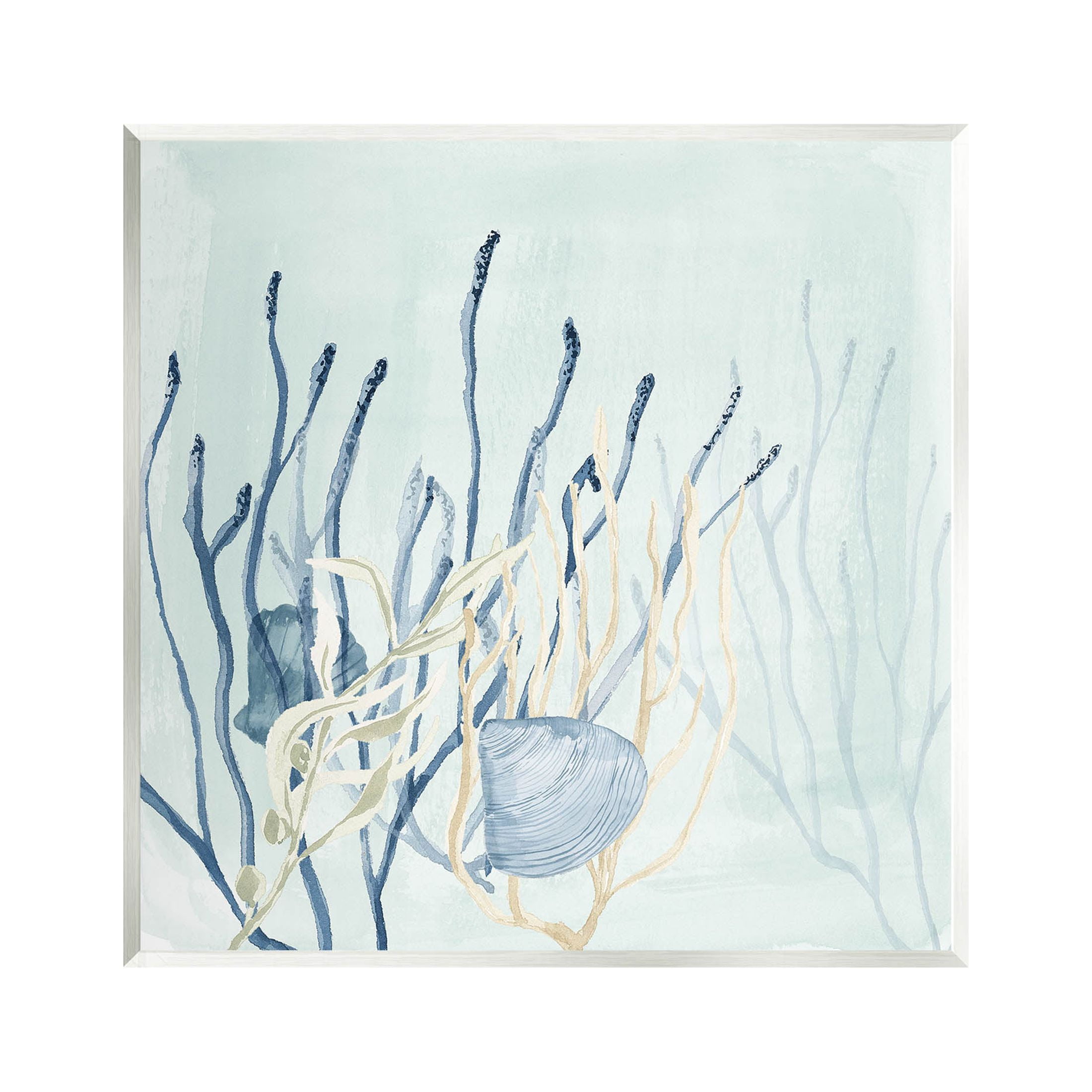 Layered Seashells Coral Underwater Animals & Insects Graphic Art Unframed Art Print Wall Art