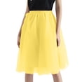 thumbnail image 1 of Layered Tulle Skirt for Women Elastic Waist Full A Line Mesh Tutu Skirt for Party Dance Prom, 1 of 4