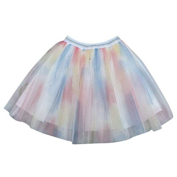 Layered Tutus Skirt for Toddler Girls, Princess Tulles Skirts for Toddler Kids, Birthday Party Puffy Mesh Dress A-Line Mesh Skirt 5Y