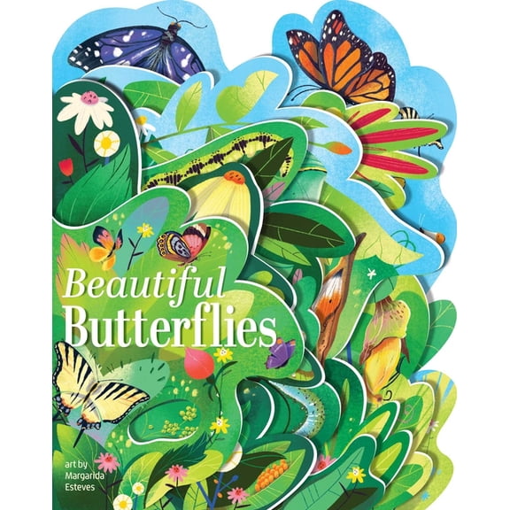 Layered View Beautiful Butterflies, (Board Book)