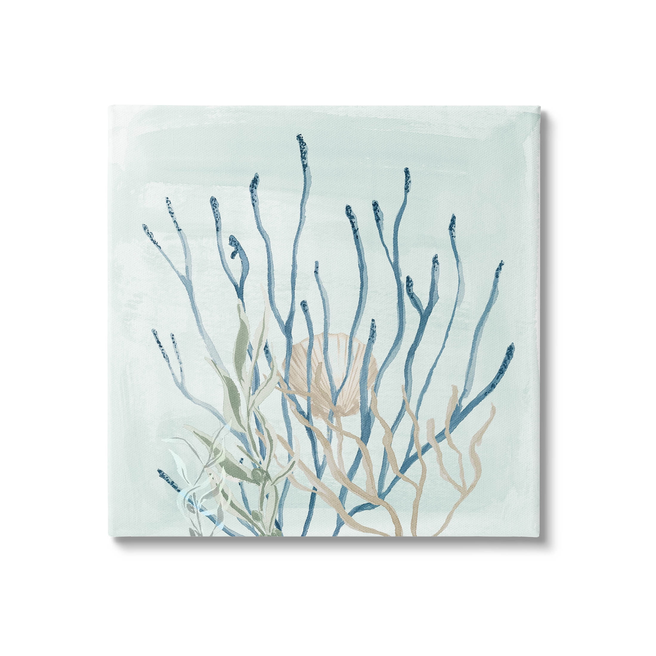 Layered Water Sea Life Coral Animals & Insects Graphic Art Gallery Wrapped Canvas Print Wall Art