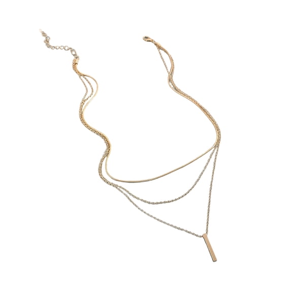 Layering Necklace For Women Multi Layer Stackable Jewelry Lightweight Alloy Accessory for Everyday Or Party Wear
