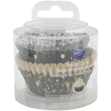 Layering Standard Baking Cups-Black 24/Pkg