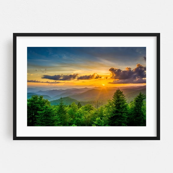 Layers - North Carolina Photography Black Framed Wall Art Print 30 x 40 inches