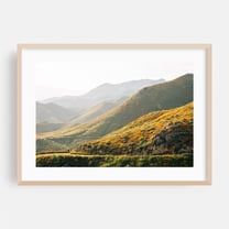 Layers, Walker Canyon - Lake Elsinore California Photography Oak Framed Wall Art Print 12 x 18 inches