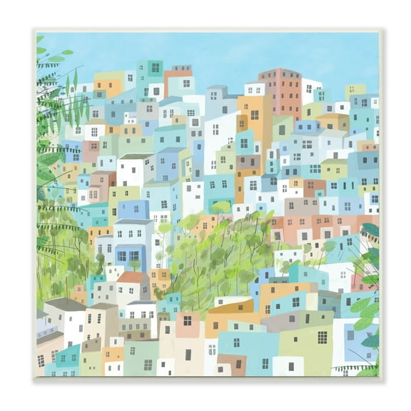 Stupell Industries Layers of City Building Rio de Janiero,12 x 12,Designed by Carla Daly