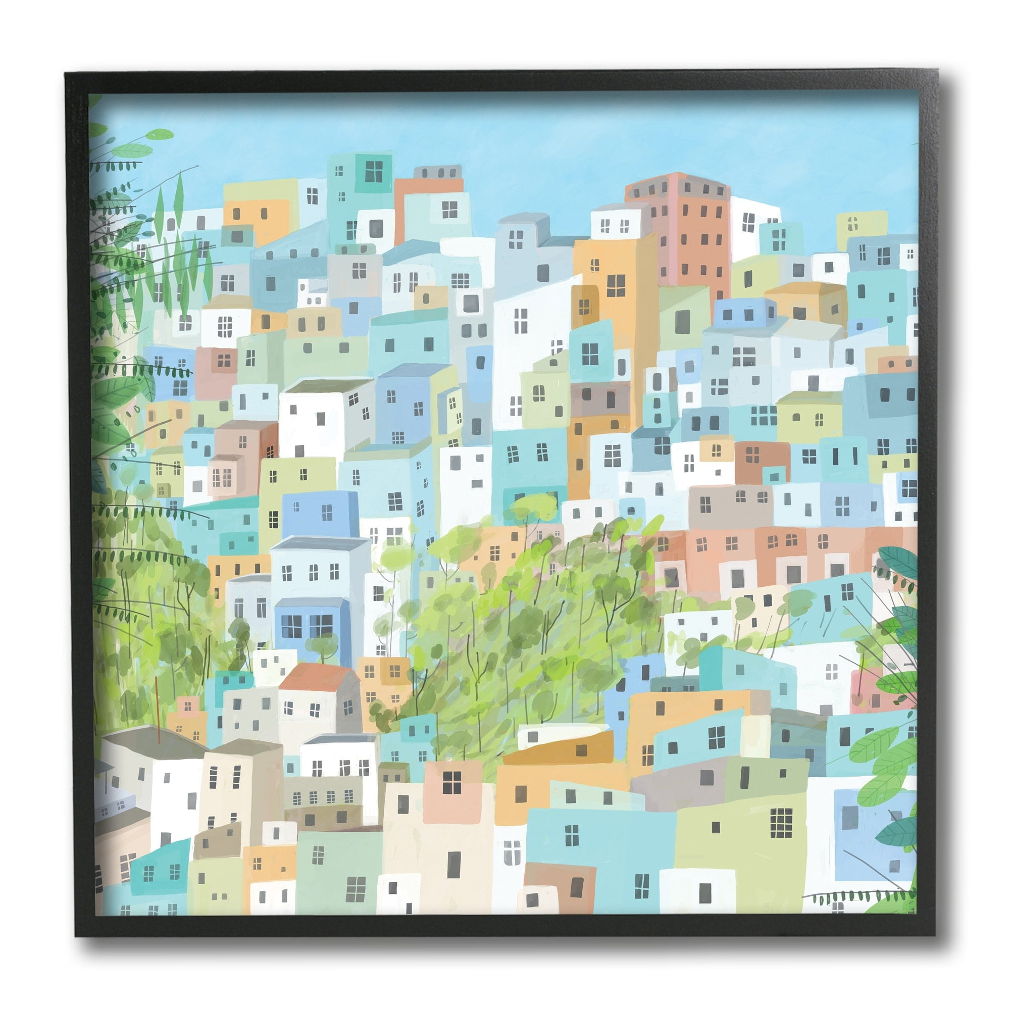 Stupell Industries Layers of City Building Rio de Janiero,12 x 12,Designed by Carla Daly