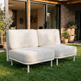 thumbnail image 1 of LayinSun 2 Pieces Outdoor Patio Furniture Set,Modular L-Shaped Sectional Sofa Set with 7" Thick Cushions, 1 of 7