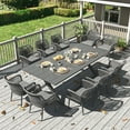thumbnail image 1 of LayinSun Outdoor Dining Set for 10, 11 Pieces Patio Furniture Sets with Aluminum Dining Table and Rope Weave Chairs, 1 of 7
