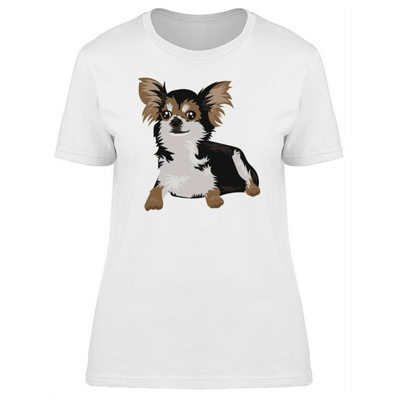 Laying Chihuahua Dog T-Shirt Women -Image by Shutterstock, Female Small
