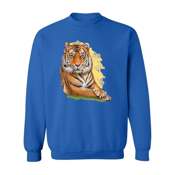 Laying Down Lion Sweatshirt Women -SPIdeals Designs, Female x-Large