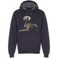 thumbnail image 1 of Laying Down Weimaraner Hoodie Men -Image by Shutterstock, Male Small, 1 of 2