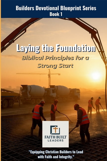 The Builders Devotional Blueprint Laying the Foundation: Biblical Principles for a Strong Start, Book 1, (Paperback)
