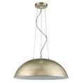 thumbnail image 1 of Layla 1-Light Washed Gold Bowl Pendant With Gloss White Interior Shade, 1 of 5