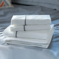 thumbnail image 1 of Layla Bamboo Bed Sheets | 100% Viscose from Bamboo | Breathable with Temperature Control | Soft, Silky, and Light Bed Sheets (White, Twin XL), 1 of 6