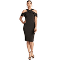 thumbnail image 1 of Layla Dress - Women's Stretch crepe criss cross cut-out cold shoulder dress, 1 of 1