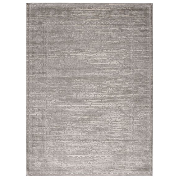Layla Grey Polypropylene Rug 3'11" x 5'11"