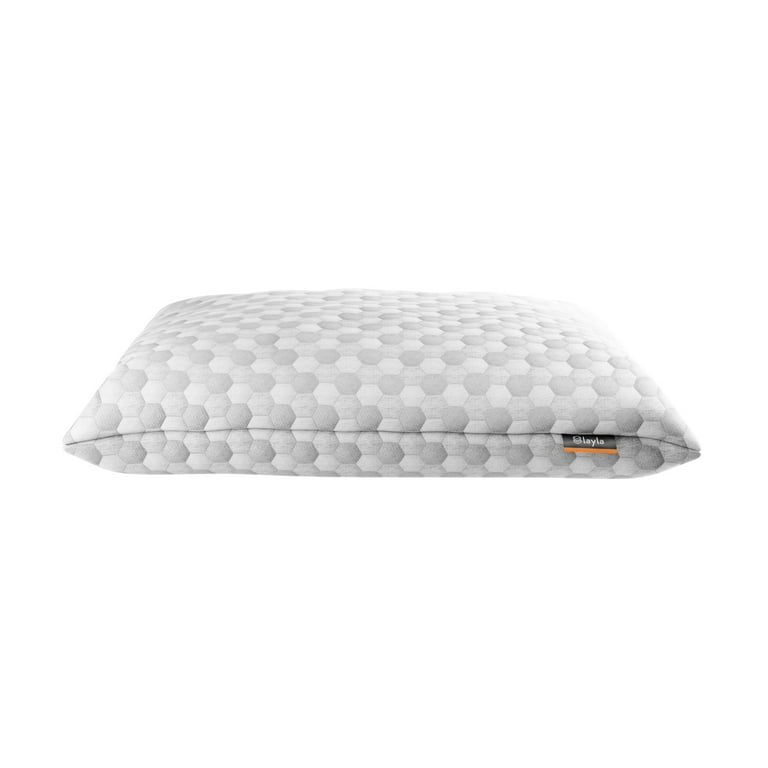 Layla Memory Foam Pillow Queen Size Filled with Fiber for Cooling comfort Walmart