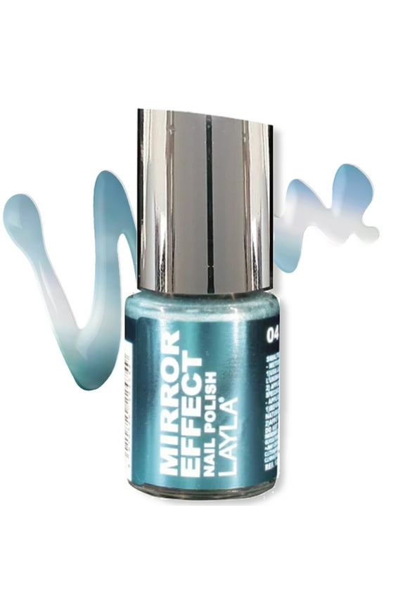 Layla Mirror Effect Nail Polish, #4 Titanium Sky